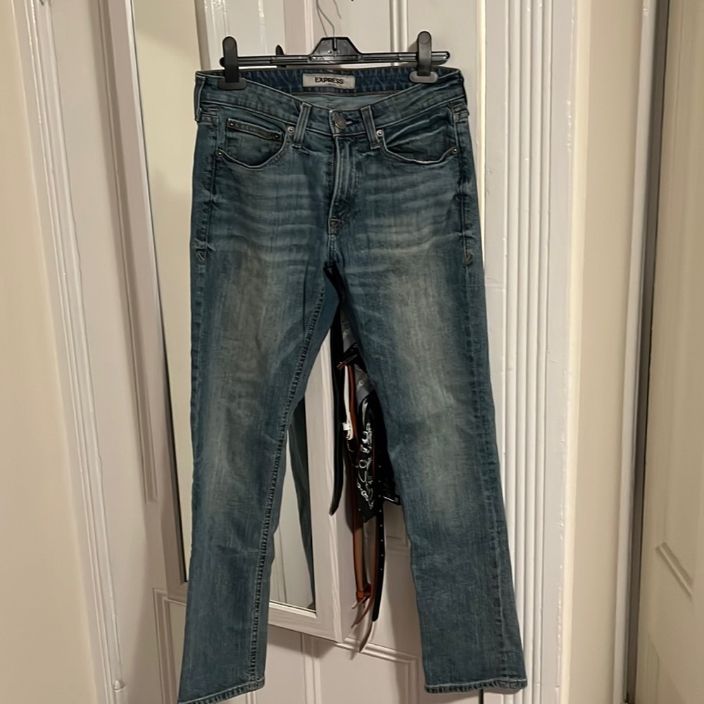 Mens slim straight jeans